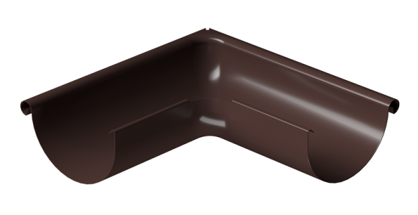 Угол внешний 90° D125 Döcke STAL PREMIUM Шоколад, (RAL 8019) купить в Михайловке