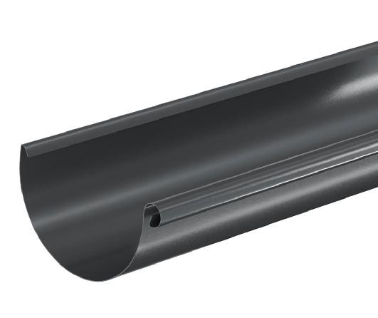 Водосток Aquasistem, система 125x90 - Водосточный желоб 3.00м RAL 7024 Тёмно-серый купить в Михайловке