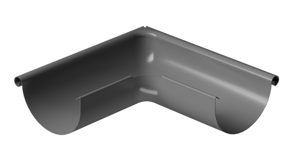 Угол внешний 90° D125 Döcke STAL PREMIUM Графит, (RAL 7024) купить в Михайловке