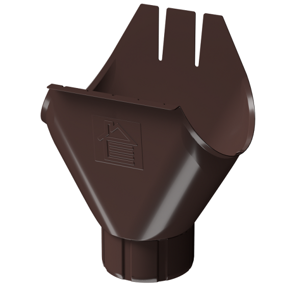 Воронка желоба D125 Döcke STAL PREMIUM Шоколад, (RAL 8019) купить в Михайловке