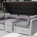 Диван-Трансформер AFINA плетеный из иск. ротанга AFM-320G Grey купить в Михайловке
