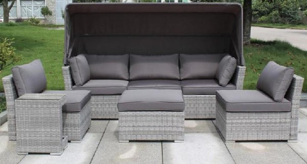 Диван-Трансформер AFINA плетеный из иск. ротанга AFM-320G Grey купить в Михайловке