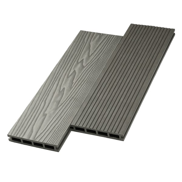 Террасная доска ДПК NanoWood двусторонняя New 3D тиснение + вельвет Серый купить в Михайловке