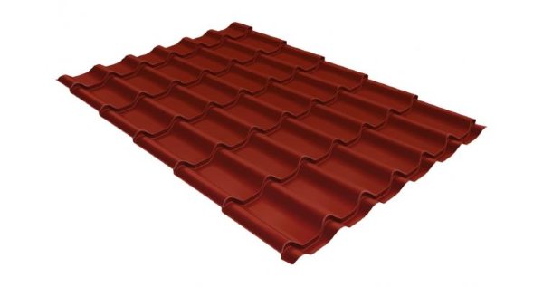 Металлочерепица классик 0,5 Satin RAL 3009 оксидно-красный купить в Михайловке