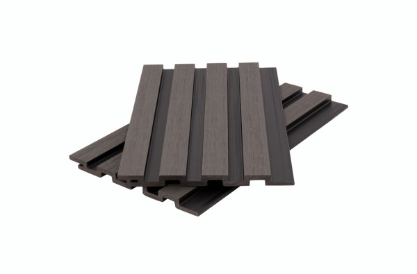 Стеновая панель брусковая двухцветная co-extrusion, grey dark купить в Михайловке