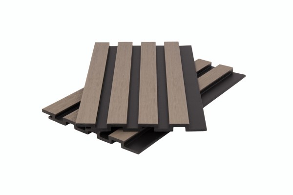Стеновая панель брусковая двухцветная co-extrusion, snow mix купить в Михайловке