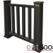 Ограждение из ДПК Outdoor Классик 3D STORM чёрный купить в Михайловке
