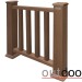 Ограждение из ДПК Outdoor Классик 3D STORM коричневый микс купить в Михайловке
