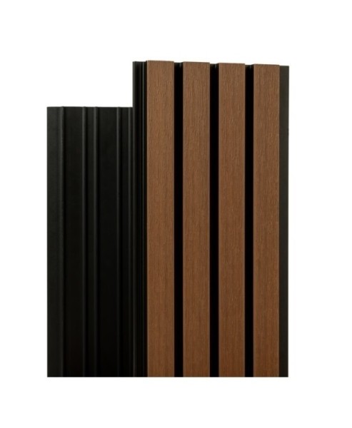 Фасадная реечная панель Ecodecking Скай коэкструзия 200х20х3000 Тик купить в Михайловке