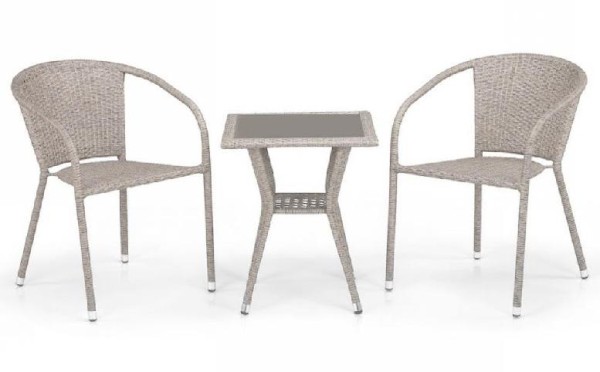 Комплект плетеной мебели AFINA из иск. ротанга T25C/Y137C-W85 Latte 2Pcs купить в Михайловке
