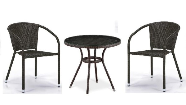 Комплект плетеной мебели AFINA из иск. ротанга Асоль-7 T282ANT/Y137C-W53 Brown 2Pcs купить в Михайловке