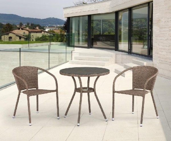 Комплект плетеной мебели AFINA из иск. ротанга T282ANT/Y137C-W56 Light Brown 2Pcs купить в Михайловке