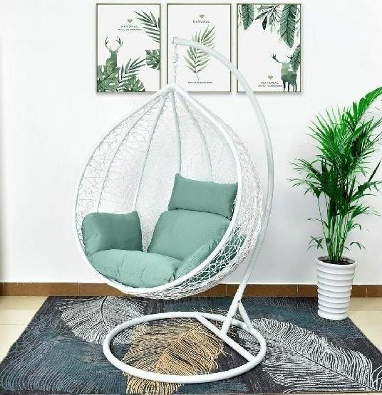 Кресло Подвесное из искусственного ротанга AFM-168A-XL White/Green купить в Михайловке