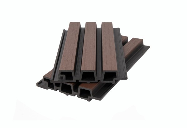 Фасадная панель брусковая двухцветная co-extrusion, chocolate mix купить в Михайловке