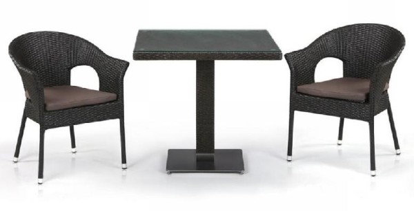 Комплект плетеной мебели AFINA из иск. ротанга T605SWT/Y79A-W53 Brown 2Pcs купить в Михайловке