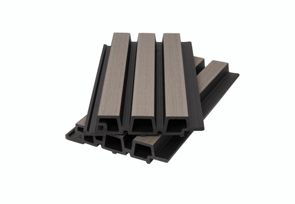 Фасадная панель брусковая двухцветная co-extrusion, snow mix купить в Михайловке