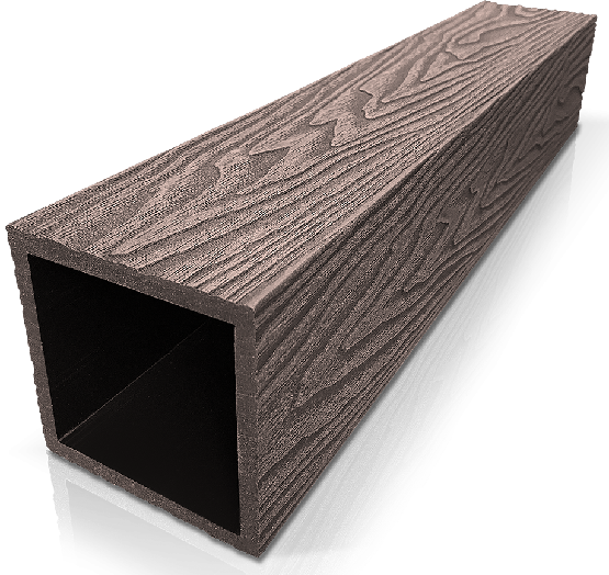 Столб ДПК 3D GardenParkett фактура дерева Венге купить в Михайловке
