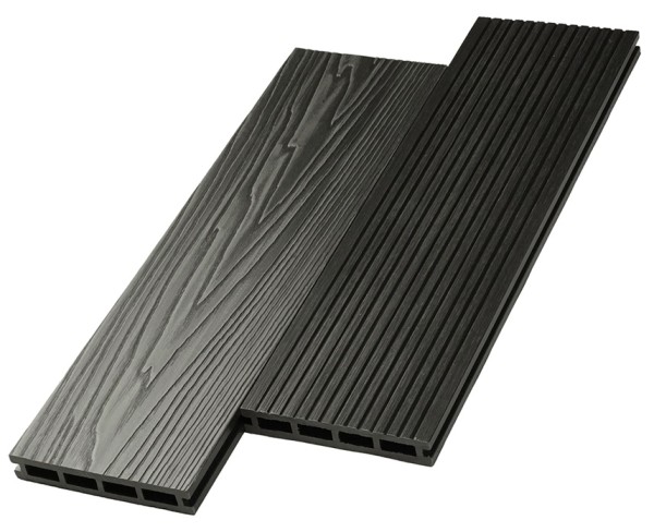 Террасная доска ДПК NanoWood двусторонняя New 3D тиснение + вельвет Графит купить в Михайловке