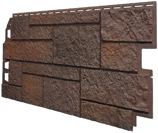 Фасадная панель VOX Sandstone (Сандстоун) темно коричневый купить в Михайловке