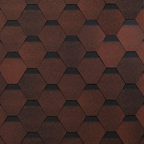 Гибкая черепица Shinglas, коллекция Оптима – Красный купить в Михайловке