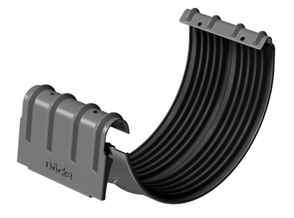 Соединитель желобов D125 Döcke STAL PREMIUM Графит, (RAL 7024) купить в Михайловке