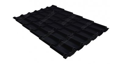 Металлочерепица классик 0,45 Drap RAL 9005 черный