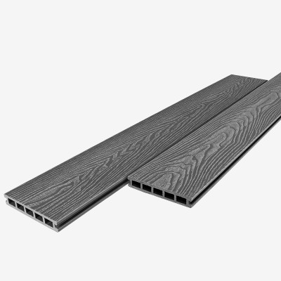Террасная доска из ДПК RusDecking Unodeck Vintage - Серый