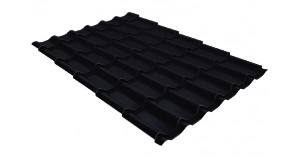 Металлочерепица классик GL 0,5 Quarzit lite RAL 9005 черный купить в Михайловке